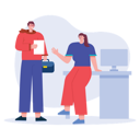 پیش‌نمایش فایل office-collogue-talking-in-office-6990537 از پک ارتباطات