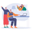 پیش‌نمایش فایل video-calling-with-family-members-6990534 از پک ارتباطات