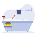 پیش‌نمایش فایل woman-relaxing-in-bathtub-and-listening-broadcast-6990536 از پک ارتباطات
