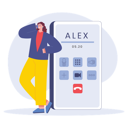 پیش‌نمایش فایل woman-talking-on-mobile-6990513 از پک ارتباطات