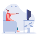 پیش‌نمایش فایل woman-watching-tv-6990531 از پک ارتباطات