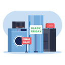 پیش‌نمایش فایل black-friday-sale-on-electronics-7022431 از پک جمعه سیاه