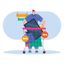 پیش‌نمایش فایل black-friday-shopping-cart-7022414 از پک جمعه سیاه