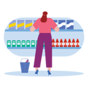 پیش‌نمایش فایل girl-doing-grocery-shopping-7022422 از پک جمعه سیاه