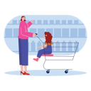 پیش‌نمایش فایل mother-doing-shopping-with-daughter-7022417 از پک جمعه سیاه