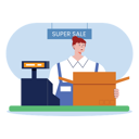 پیش‌نمایش فایل shopping-counter-7022425 از پک جمعه سیاه