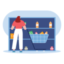 پیش‌نمایش فایل woman-doing-grocery-shopping-in-mall-7022406 از پک جمعه سیاه