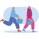 پیش‌نمایش فایل women-walking-with-shopping-basket-7022400 از پک جمعه سیاه