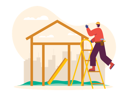 پیش‌نمایش فایل builder-making-wooden-house-7072549 از پک نجاری