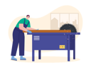 پیش‌نمایش فایل carpenter-cutting-wooden-on-sawing-machine-7072561 از پک نجاری