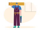 پیش‌نمایش فایل carpenter-holding-wooden-with-handsaw-7072581 از پک نجاری
