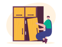 پیش‌نمایش فایل carpenter-making-cupboard-7072573 از پک نجاری