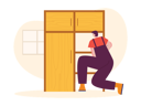 پیش‌نمایش فایل male-carpenter-making-cupboard-7072567 از پک نجاری