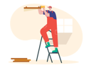 پیش‌نمایش فایل male-carpenter-making-furniture-7072555 از پک نجاری