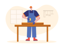 پیش‌نمایش فایل male-carpenter-making-furniture-7072562 از پک نجاری