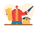 پیش‌نمایش فایل male-carpenter-with-tools-7072559 از پک نجاری