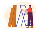 پیش‌نمایش فایل male-carpenter-with-wooden-and-ladder-7072551 از پک نجاری
