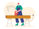 پیش‌نمایش فایل worker-cutting-wooden-7072540 از پک نجاری