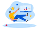پیش‌نمایش فایل boy-playing-game-using-metaverse-tech-7208270 از پک متاورس