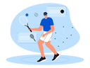پیش‌نمایش فایل boy-playing-tennis-using-metaverse-tech-7208272 از پک متاورس