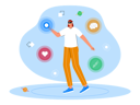 پیش‌نمایش فایل happy-girl-using-metaverse-tech-7208271 از پک متاورس