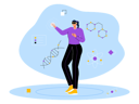 پیش‌نمایش فایل happy-girl-using-metaverse-tech-7208279 از پک متاورس