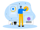 پیش‌نمایش فایل male-employee-working-using-metaverse-tech-7208268 از پک متاورس