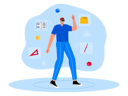 پیش‌نمایش فایل man-studying-using-metaverse-tech-7208259 از پک متاورس