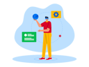 پیش‌نمایش فایل man-using-metaverse-tech-7208294 از پک متاورس