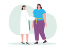 پیش‌نمایش فایل doctor-measuring-waist-of-obese-girl-7358568 از پک رژیم و تناسب اندام
