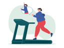 پیش‌نمایش فایل girl-running-on-treadmill-7358603 از پک رژیم و تناسب اندام