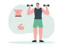 پیش‌نمایش فایل man-doing-abs-workout-7358600 از پک رژیم و تناسب اندام