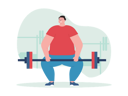 پیش‌نمایش فایل man-lifting-barbell-7358589 از پک رژیم و تناسب اندام