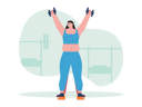 پیش‌نمایش فایل woman-lifting-dumbbells-7358580 از پک رژیم و تناسب اندام