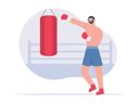 پیش‌نمایش فایل boxer-do-punching-practice-7807679 از پک ورزش
