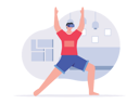 پیش‌نمایش فایل boy-doing-exercise-while-wearing-vr-glasses-7807639 از پک ورزش