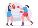 پیش‌نمایش فایل female-boxer-getting-training-from-mentor-7807670 از پک ورزش
