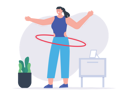 پیش‌نمایش فایل girl-doing-hula-hoop-7807661 از پک ورزش