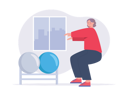 پیش‌نمایش فایل girl-doing-warmup-exercise-7807663 از پک ورزش