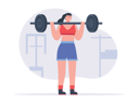 پیش‌نمایش فایل girl-doing-weightlifting-7807658 از پک ورزش