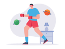 پیش‌نمایش فایل man-doing-vr-boxing-7807637 از پک ورزش