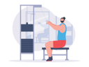 پیش‌نمایش فایل man-doing-weight-training-7807643 از پک ورزش