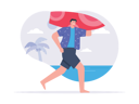 پیش‌نمایش فایل man-going-for-surfing-with-surfboard-7807672 از پک ورزش