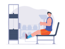 پیش‌نمایش فایل man-using-cable-row-machine-for-workout-7807638 از پک ورزش