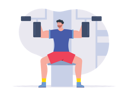 پیش‌نمایش فایل man-working-out-using-arm-machine-7807631 از پک ورزش