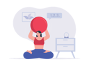 پیش‌نمایش فایل woman-doing-exercise-using-gym-ball-7807669 از پک ورزش