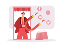 پیش‌نمایش فایل businessman-get-online-attraction-through-marketing-7883832 از پک بازاریابی