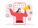 پیش‌نمایش فایل girl-doing-social-media-marketing-7883847 از پک بازاریابی