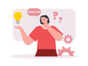 پیش‌نمایش فایل girl-with-creative-marketing-idea-7883830 از پک بازاریابی