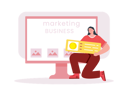 پیش‌نمایش فایل woman-doing-online-marketing-7883853 از پک بازاریابی